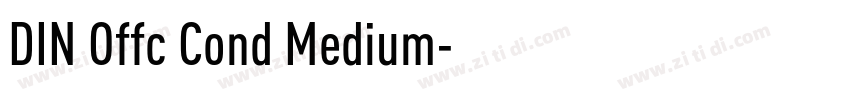 DIN Offc Cond Medium字体转换